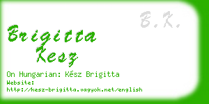 brigitta kesz business card